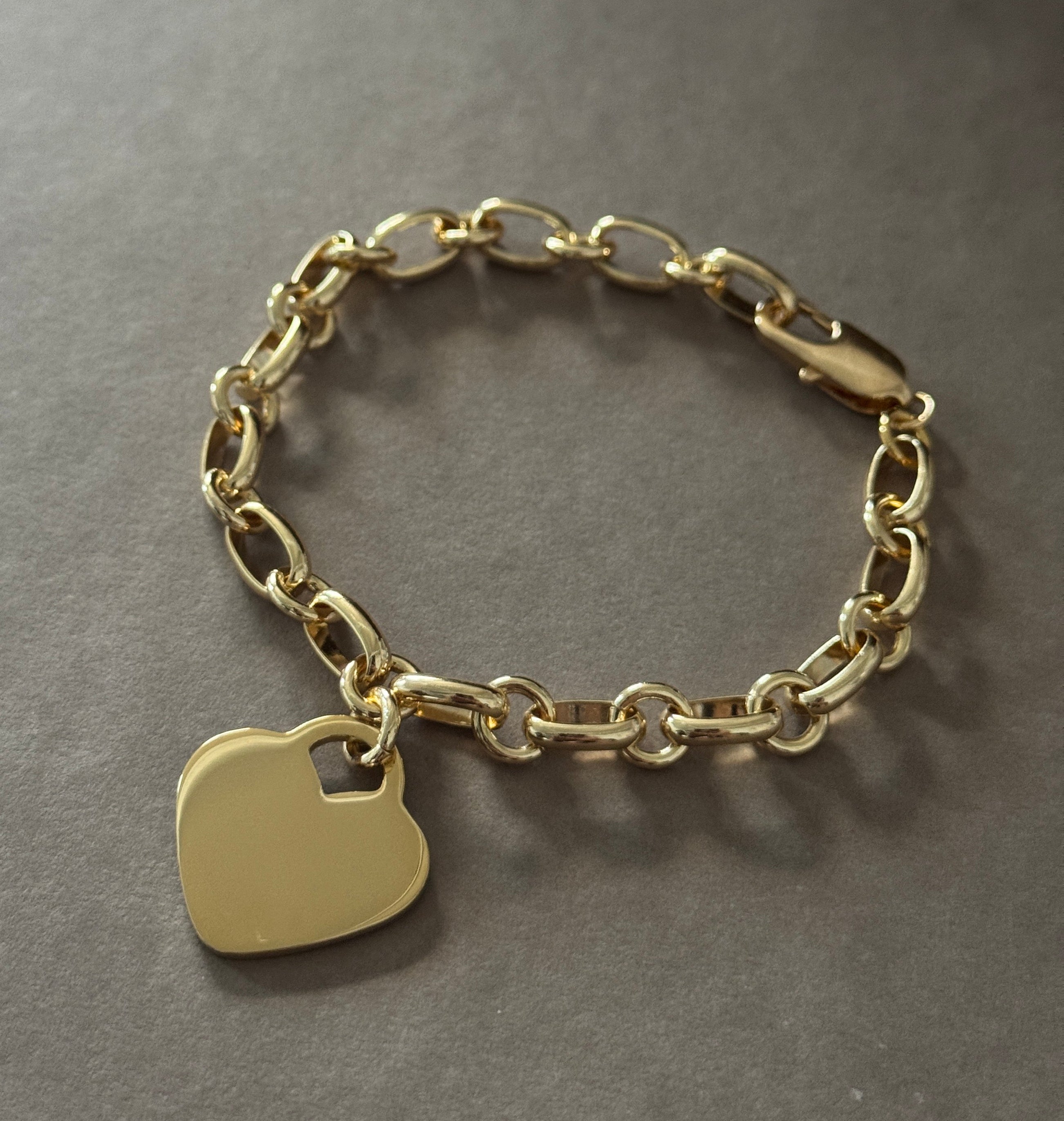 Link heart bracelet
