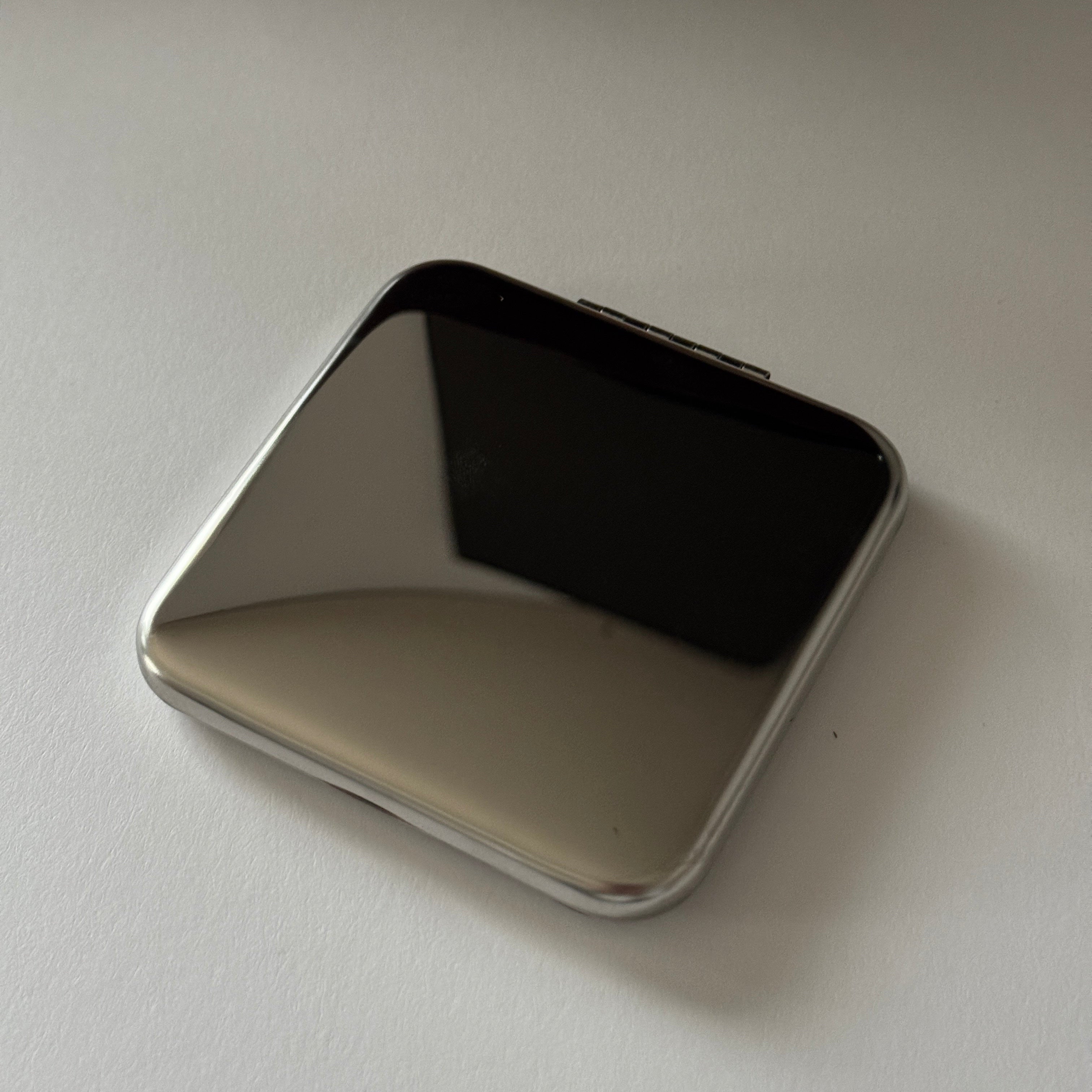 Nora silver compact mirror