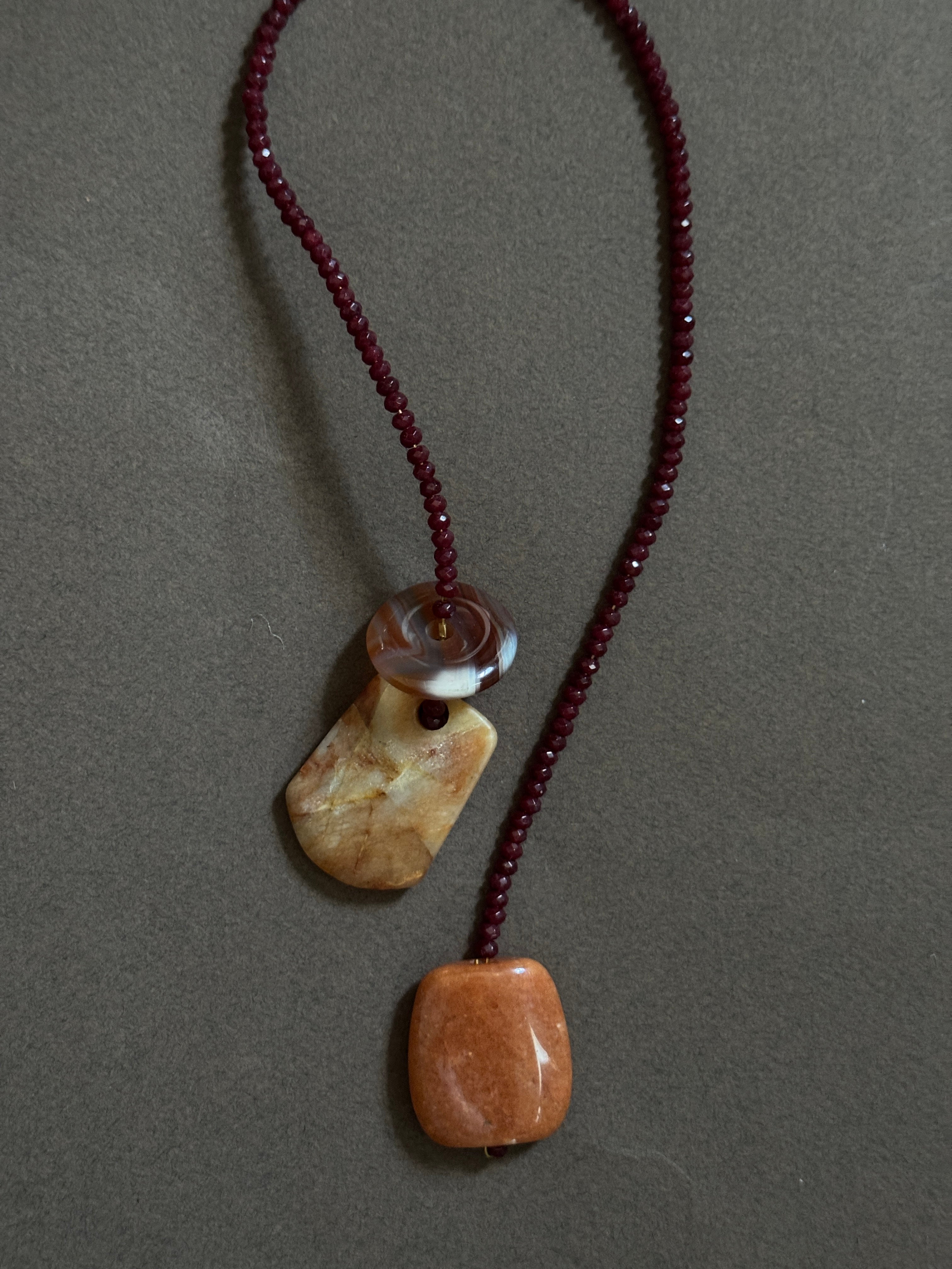Gemstone bag charms