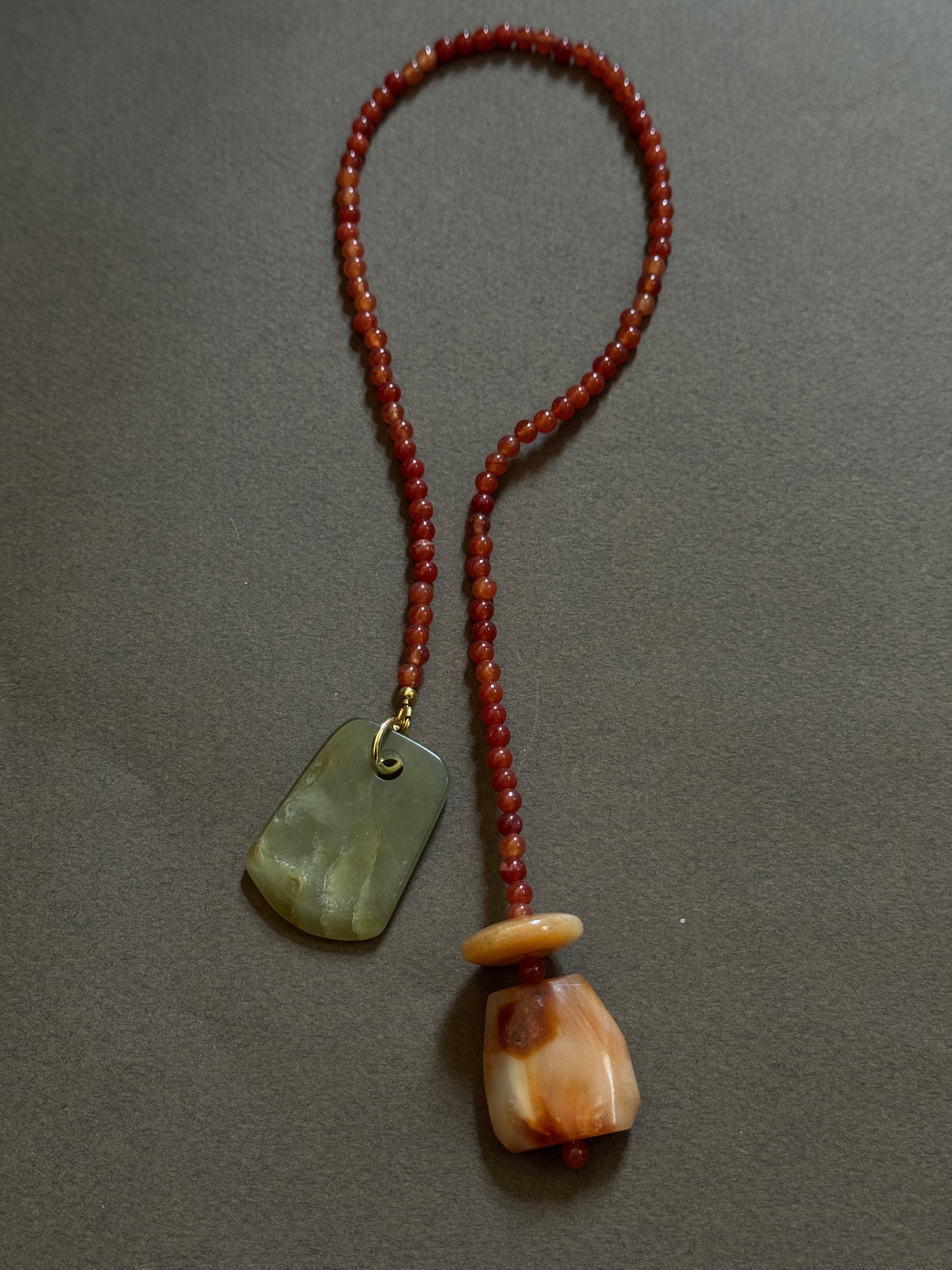 Gemstone bag charms