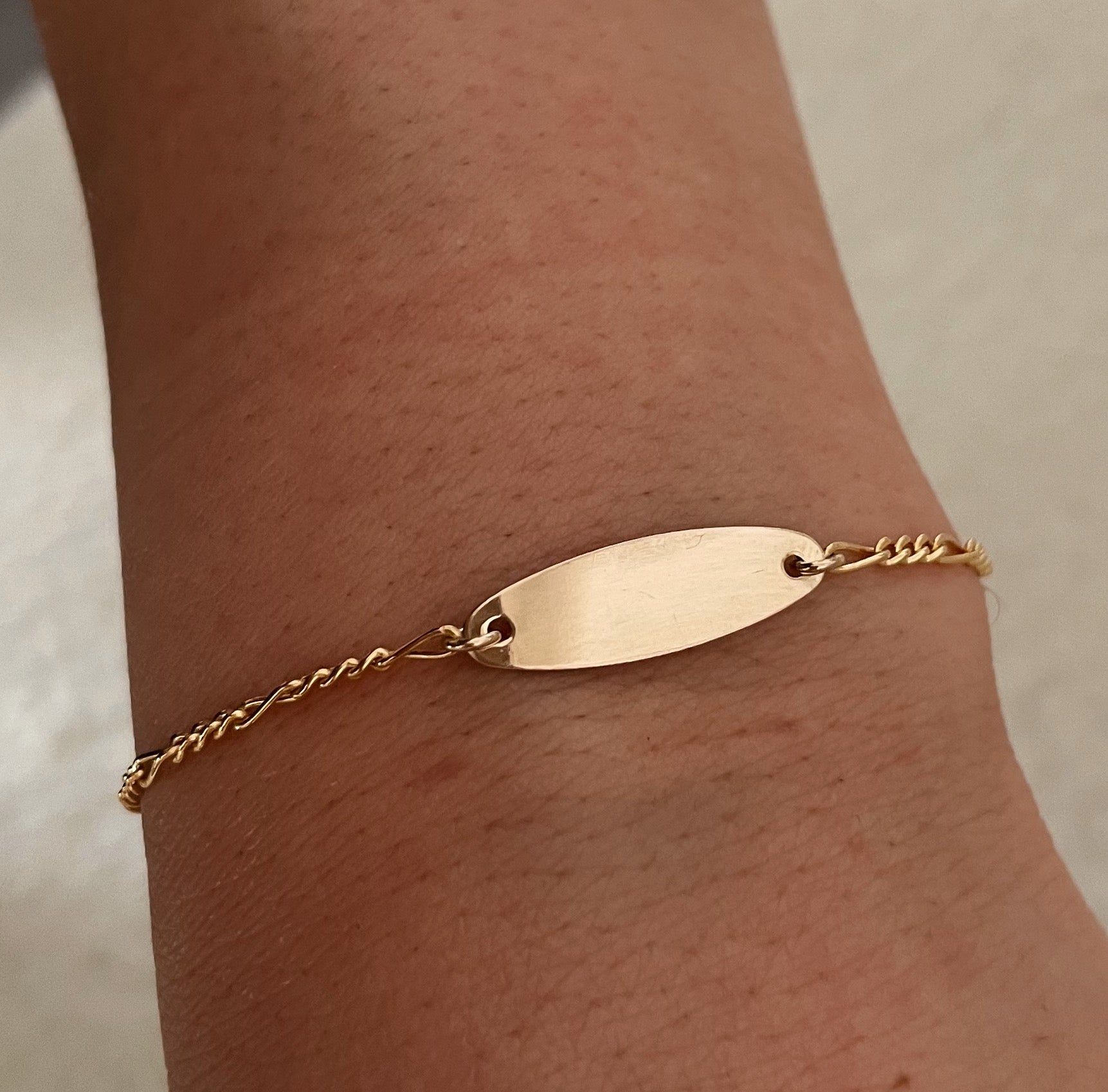 Mini oval bracelet GF