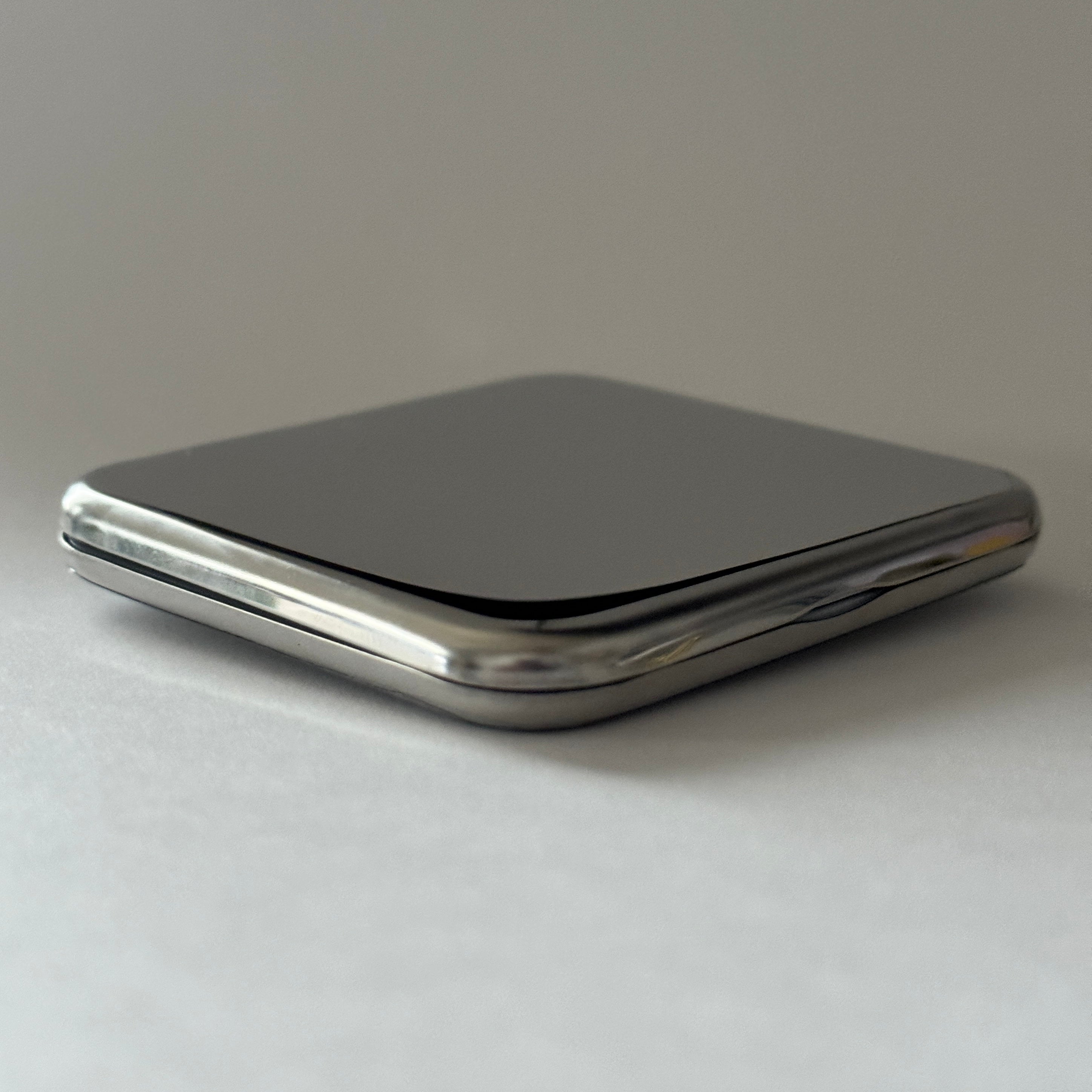 Nora silver compact mirror