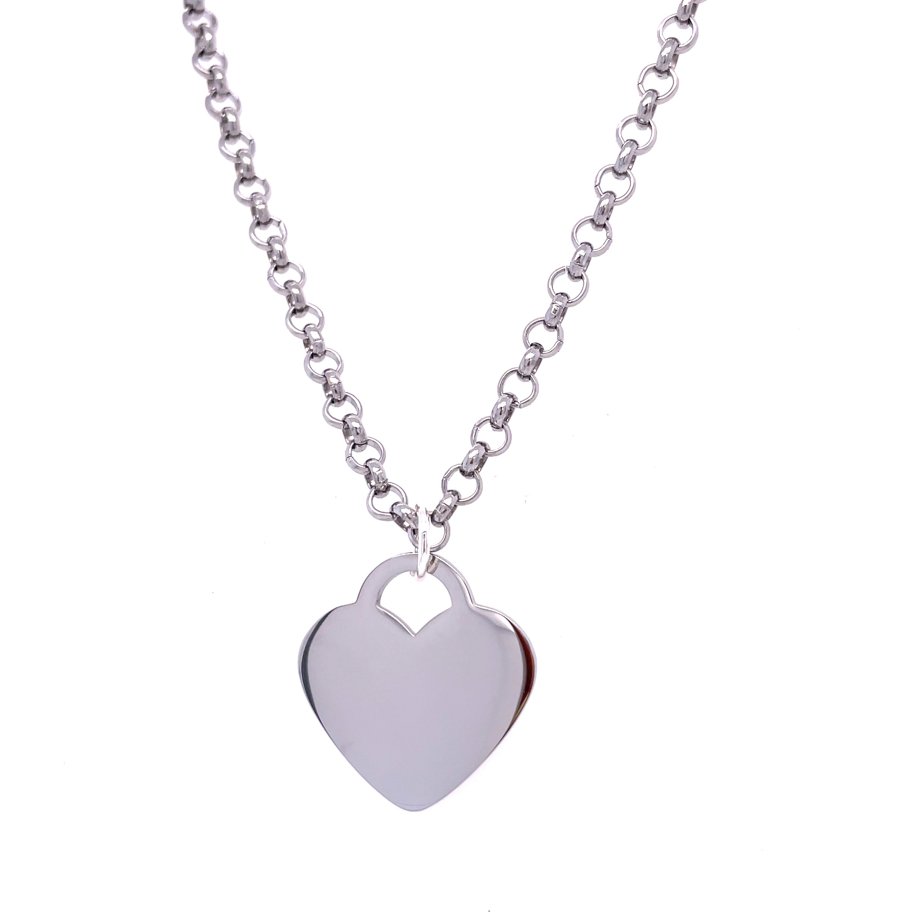 Silver Statement Heart Necklace