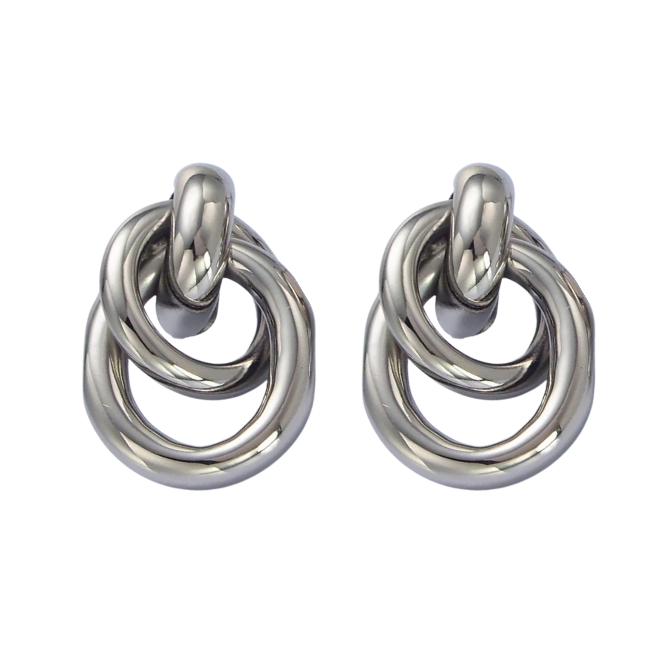Lucia Silver Statement earring