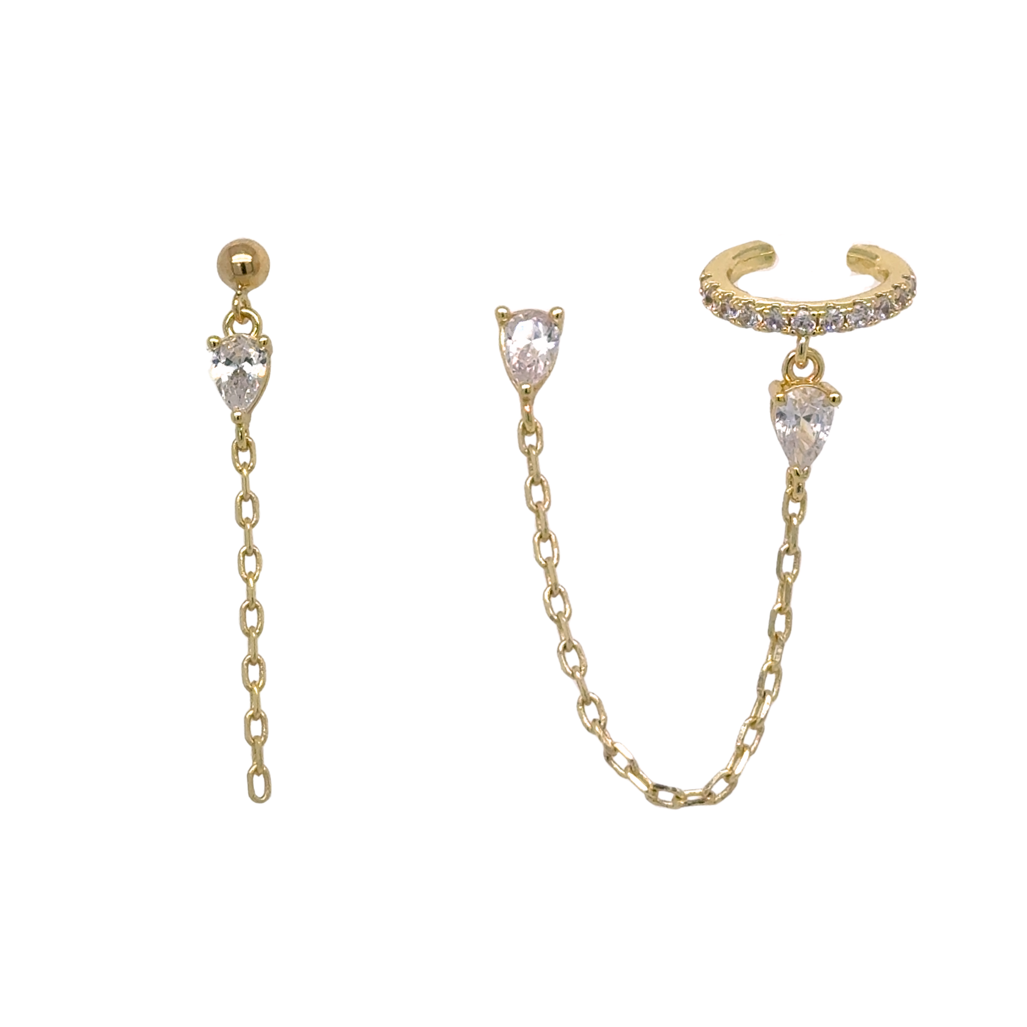 Liz Stud Ear Cuff Set