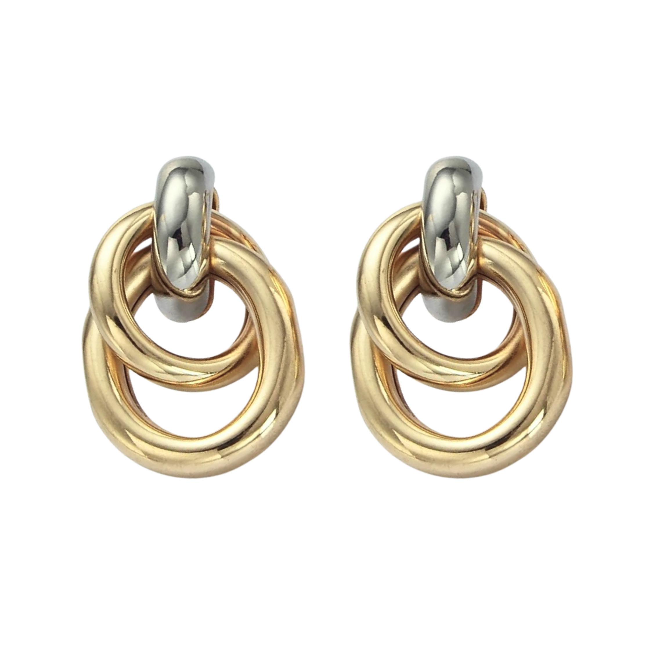 Lucia two tone Statement earring