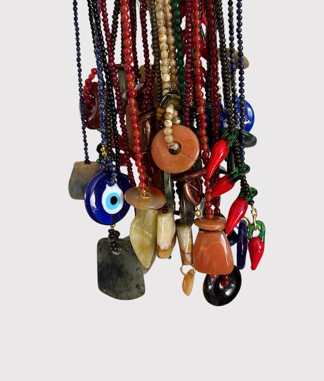 Gemstone bag charms