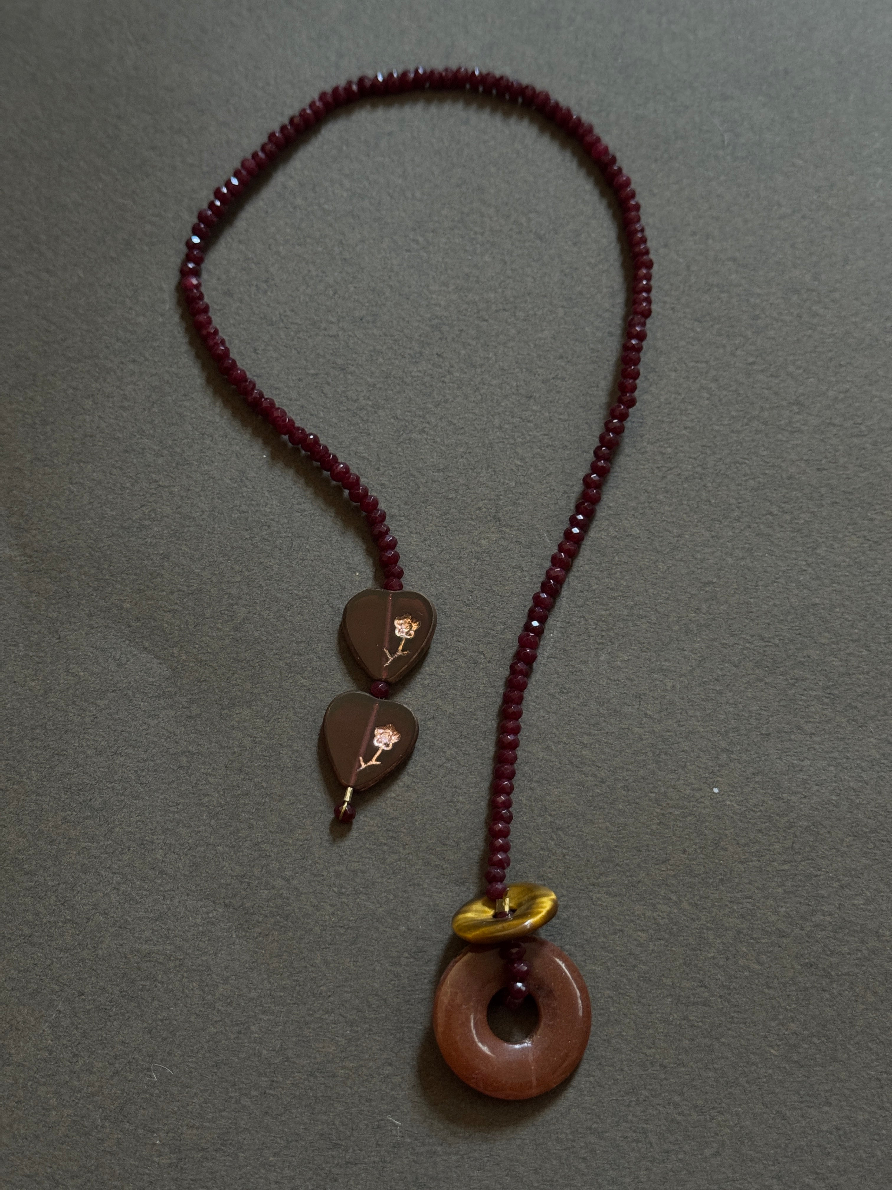 Gemstone bag charms