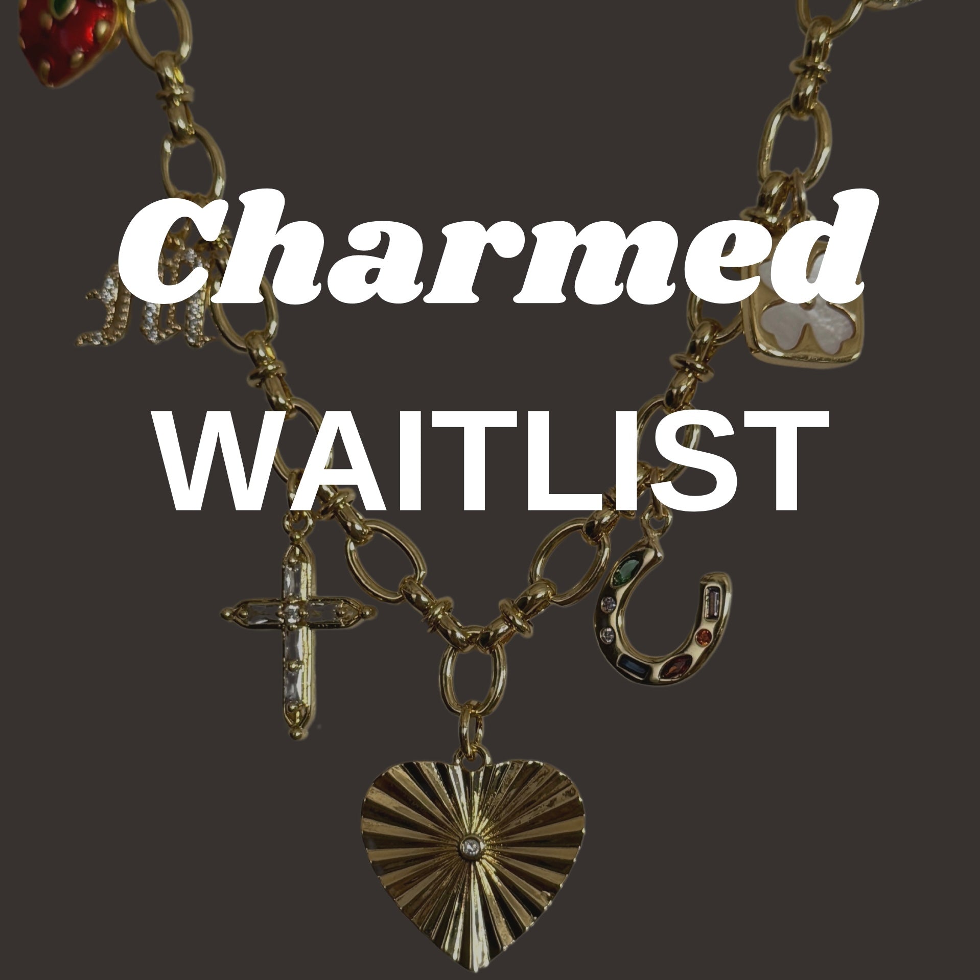 Custom Charm bar waitlist (Reopening first week of Aug)