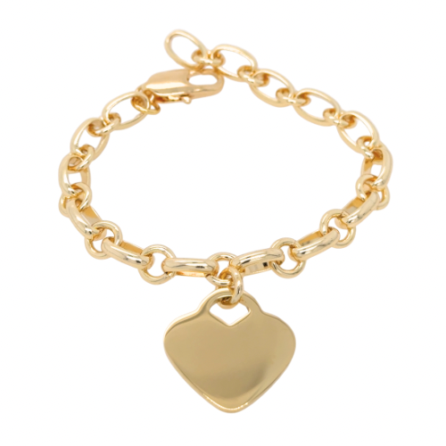 Link heart bracelet